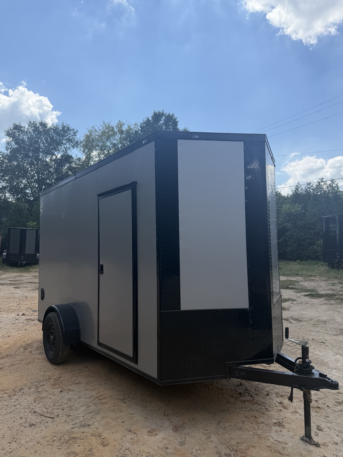 6×12 Single Axle Enclosed Trailer