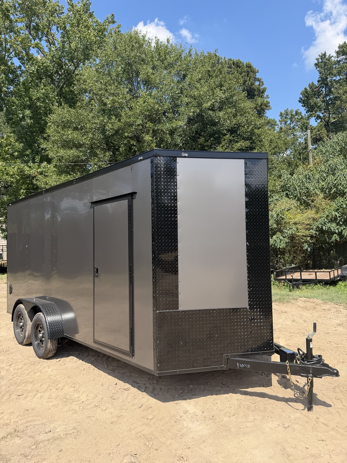 7×16 Tandem Axle Enclosed Trailer