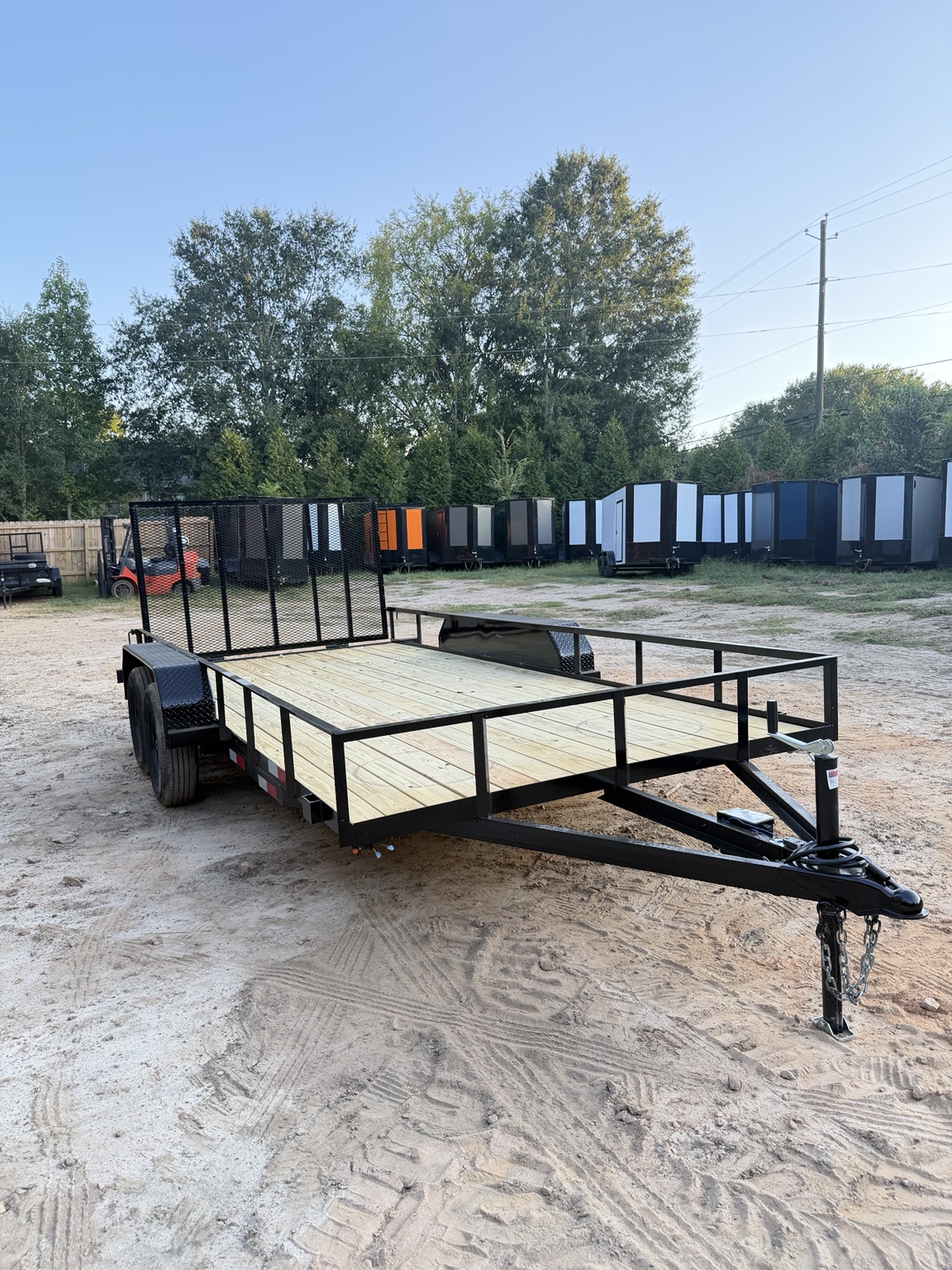 7×16 Tandem Axle Utility Trailer